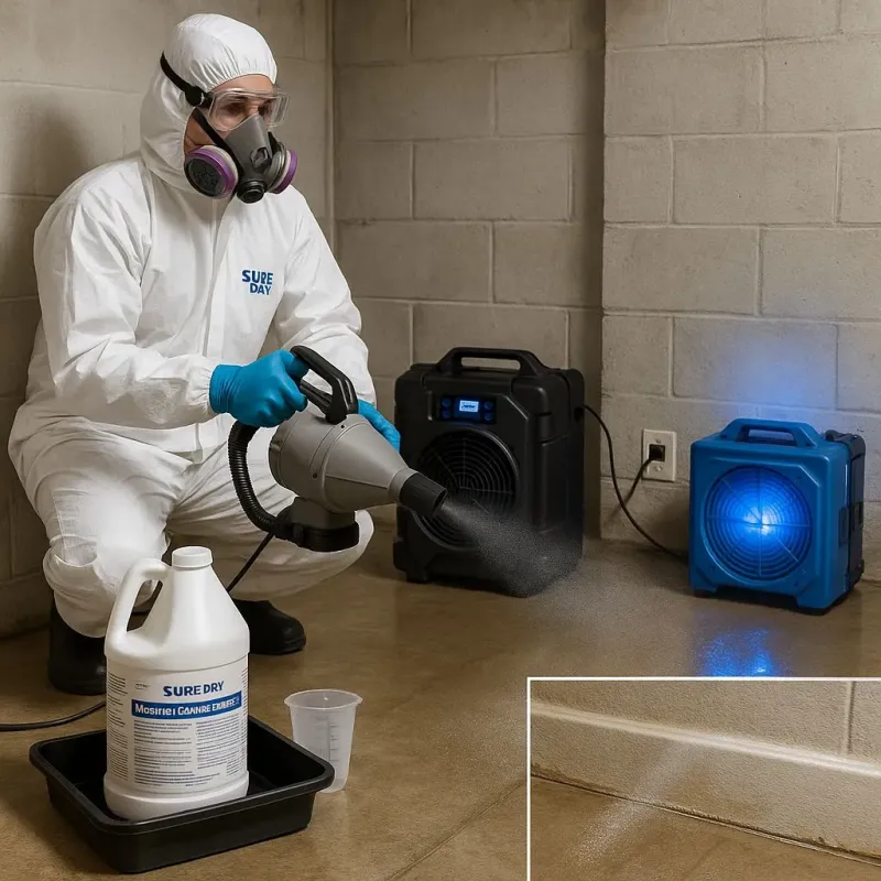 Sanitization and Odor Removal process in Carrollton, TX